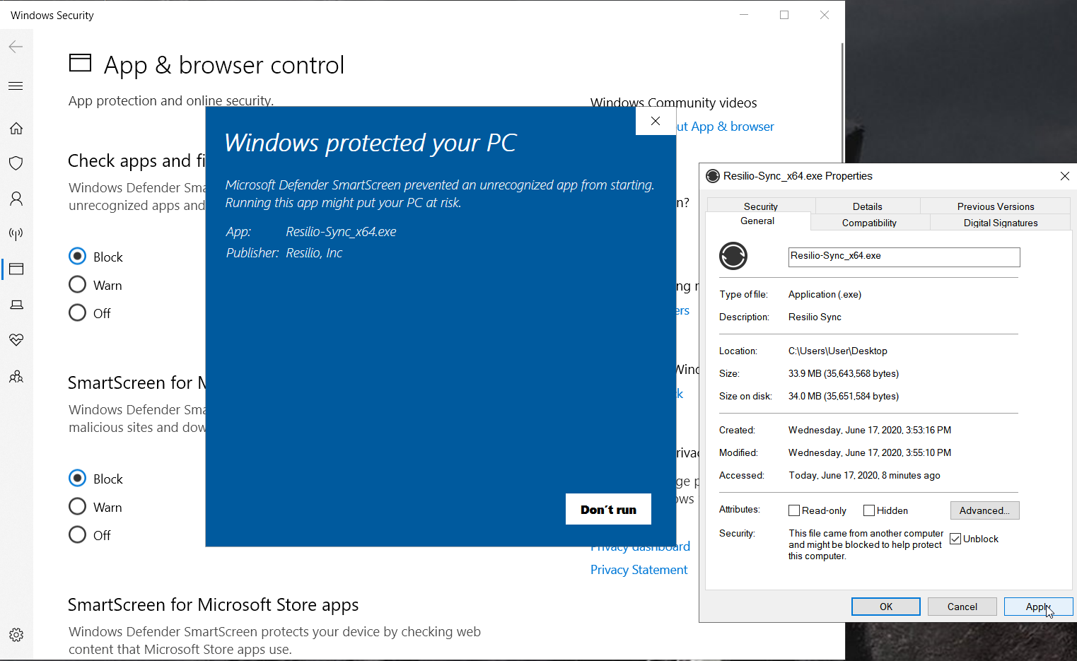 windows protected your pc microsoft defender smartscreen