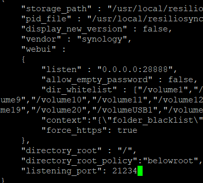 change port used by daemon sync