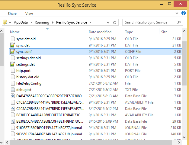 windows folder sync service