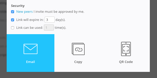 link devices in resilio sync