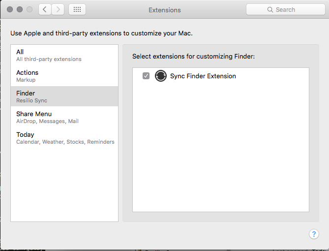 uninstall dropbox mac extensions in use